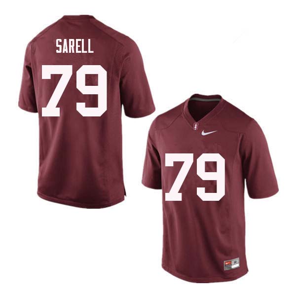 Men Stanford Cardinal #79 Foster Sarell College Football Jerseys Sale-Red - Click Image to Close